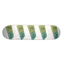 Far as F Fluorine and Ar Argon Custom Skateboard
