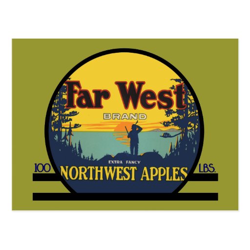 Far West Apples Postcard
