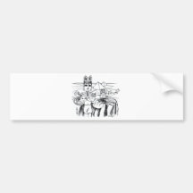 farao com mesa egito antigo bumper stickers