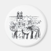 farao com mesa egito antigo fridge magnet