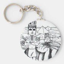 farao com mesa egito antigo key chains