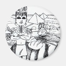 farao com mesa egito antigo magnets