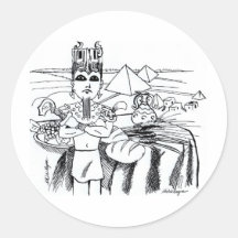 farao com mesa egito antigo stickers
