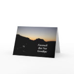 Farewell But Not Goodbye Sunset River Scene Greeting Cards