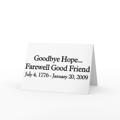 Farewell to Hope by PoliticalGenius