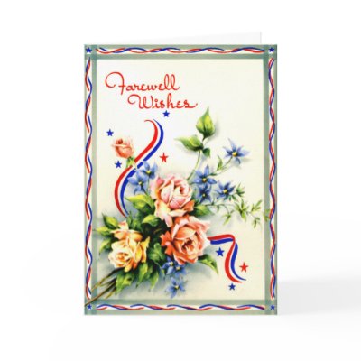 Farewell Wishes Vintage Card by golden_oldies