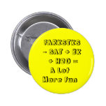 FARKSTKS   - SAT + BK      + H2O =A Lot More Fun Pinback Button
