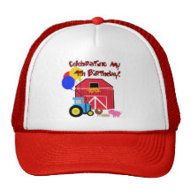 Farm 4th Birthday Tshirts and Gifts Hat