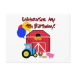 Farm 4th Birthday Tshirts and Gifts