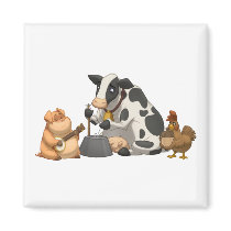 Farm Animal Jug Band Magnet
