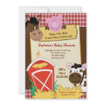 Farm Babies 5x7 Baby Shower Invitation
