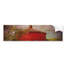 Farm - Barn - Red round barn Bumper Stickers