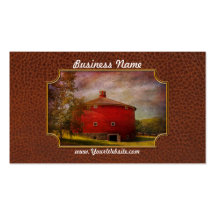 Farm - Barn - Red round barn Business Card