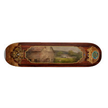 Farm - Barn - The old grey barn Skateboard Deck