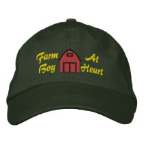 Farm Boy At Heart Embroidered Hat