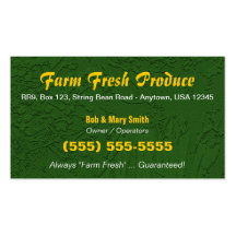 Farm / Farming Business Card