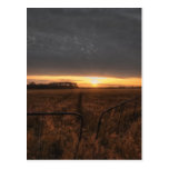 farm field postcard