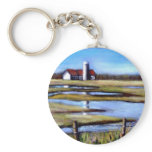 FARM FIELDS IN SPRINGTIME KEYCHAIN