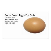 Farm Fresh Eggs For Sale Business Card Templates