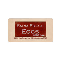 Farm Fresh Eggs Label