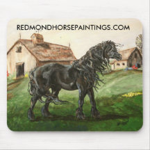Farm Friesian mouse pad