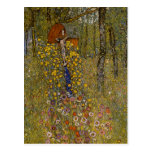 Farm Garden with Crucifix - Gustav Klimt Postcards