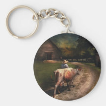 Farm - Going to milk Mabel Key Chain