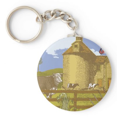 Farm Key Chains by evisionarts