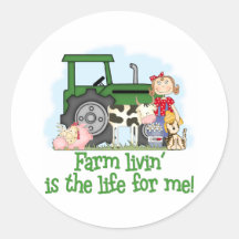 Farm Livin' (Girl) Stickers