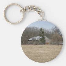 Farm Pasture Key Chain