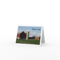 Farm Thank You Blank Card