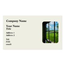 Farm Through Window Business Cards