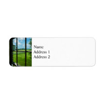 Farm Through Window Return Address Label