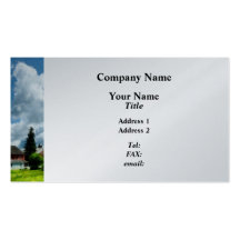 Farm Vista - Platinum Finish Business Card Template