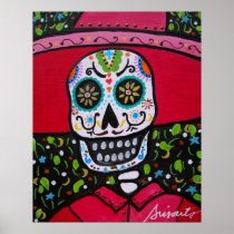 FARMER DIA DE LOS MUERTOS BONITO POSTER