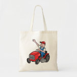 Farmer Driving Ride On Mower Tractor Bag