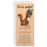 Farmer Fox, skinny invitation