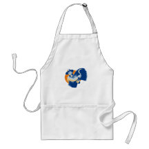 Farmer Wheat Crop Harvest Scythe Retro Aprons