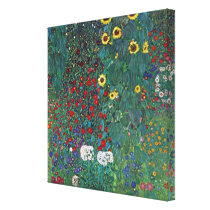 Farmergarden with Sunflower by Gustav Klimt