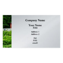 Farmer's Garden - Platinum Finish Business Card