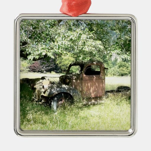 Farmer's Junky Truck Rusting Away Ornament