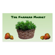 Farmers Market Business Cards
