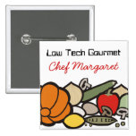 farmers market food chef catering wearable button