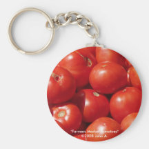 Farmers Market Tomatoes Keychain