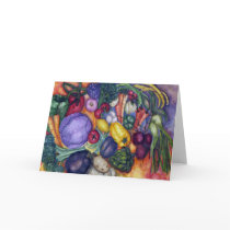 Farmer's Market Vegetable watercolor art