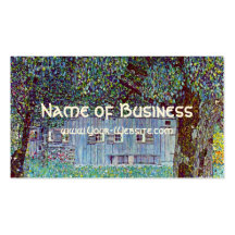Farmhouse in Austria by Klimt, Victorian Fine Art Business Card
