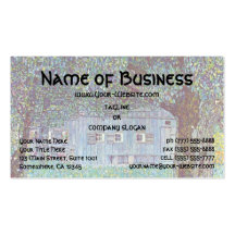 Farmhouse in Austria by Klimt, Victorian Fine Art Business Card Template