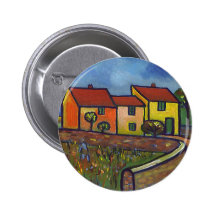 FARMHOUSE IN PROVENCE PINBACK BUTTON