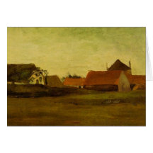 Farmhouses in Loosduinen near The Hague... Card