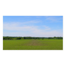 Farming blue skies green crops in field mn photo business card templates